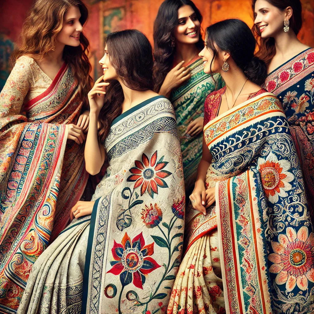 Avoid These Mistakes When Buying Authentic Kantha Stitch Sarees Online