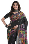 Multi Colour Hand Thread Work Saree 7595