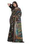 Multi Colour Kantha Stitch Sari 7609