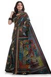 Multi Colour Kantha Stitch Sari 7609