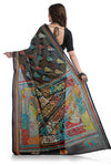 Multi Colour Kantha Stitch Sari 7609