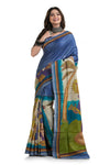 Pure Hand painted with Kanthastitch Saree