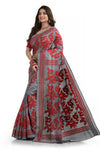 Pure Shantiniketan Silk Kanthastich saree's