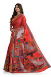 Multi Colour Blended Silk Sari 7702