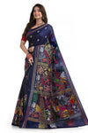 Gorgeous Blue Hand Thread Work Saree 7712