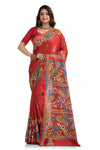 Multi Colour Hand Thread Work Sari 7722