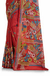 Multi Colour Hand Thread Work Sari 7722