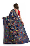 Stylist Blue Multi Colour Kantha Saree 7734