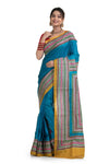 Dye Tussar Kantha Stitch Saree (7771)