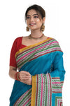 Dye Tussar Kantha Stitch Saree (7771)