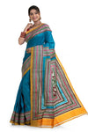 Dye Tussar Kantha Stitch Saree (7771)