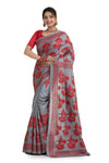 Designer Pure Silk Kantha Stitch Saree