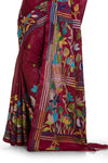 Blended Silk Kantha Work Sari 7838