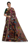 Trendy Blended Silk Kantha Stitch Saree 7871