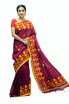 Bengal Handloom Desinger Bi color saree