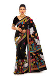 Partywear Women's Kantha Stitch Saree