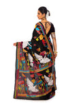 Partywear Women's Kantha Stitch Saree
