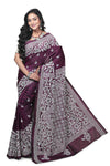 Trendy Blended Silk Kantha Stitch Saree