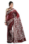 Pure Hand Thread Work Women's Sari
