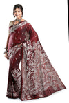 Pure Hand Thread Work Women's Sari