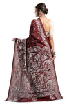 Pure Hand Thread Work Women's Sari
