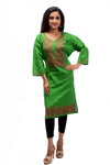 Designer Cotton Kanthastitch Ladies Kurti