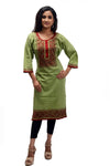 Designer Cotton Kanthastitch Kurti's for Ladies