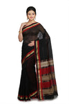 Handloom Black Maheshwari Saree