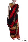 Wide Border Maheshwari Silk-Cotton Saree