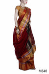 Wide Border Maheshwari Saree