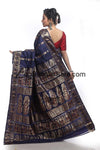 Gorgeous Navy Blue Pure SilkSwarnachariSari