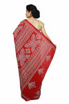 Pure Silk Gujrati Hand Stitch Saree