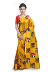Silk Hand Painted Saree
