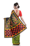 Pure Silk Hand Painted Saree