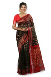 Elegant Dhakai Jamdani Saree with Intricate Handwoven Designs