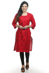 Pure Cotton Hand Design Ladies Kurtis