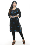 Ladies Cotton Kurti with Kantha Stitch Work