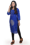 Pure Hand Stitch Design Cotton Kurti