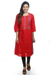 Ladies Cotton Kurti with Hand Thread Work