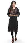 Ladies Cotton Kurti with Hand Stitch Work