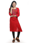 Ladies Cotton Kurti's with Hand Stitch Work