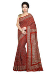 Pure Shantiniketan Silk Kantha stich saree