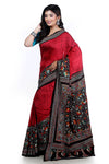 Pure Silk Batik Print with Hand Thread work Saree