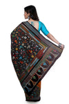Pure Silk Hand Thread Kantha Stich Saree (KA827)