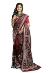 Hand Embroidery Kantha Stitch Saree for Women