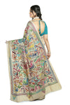 Stylish Silk Tussar Kantha Stitch Saree of Shantiniketan